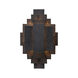 Trinidad 1 Light 13.5 inch Waxed Iron Sconce Wall Light