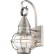 Newburyport 1 Light 14 inch Brushed Nickel Outdoor Wall Lantern