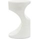 Stevie 23.5 X 14 inch White Stone Indoor Outdoor Accent Table