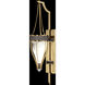 Mirage 1 Light 7.5 inch Gold Sconce Wall Light
