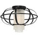 Idlewild 1 Light 20 inch Matte Black Flush Mount Ceiling Light