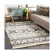 Cheyenne 72 X 48 inch Charcoal/Ivory/White/Cream Rugs