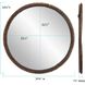 Coined 34 X 34 inch Acid Treated Wall Mirror