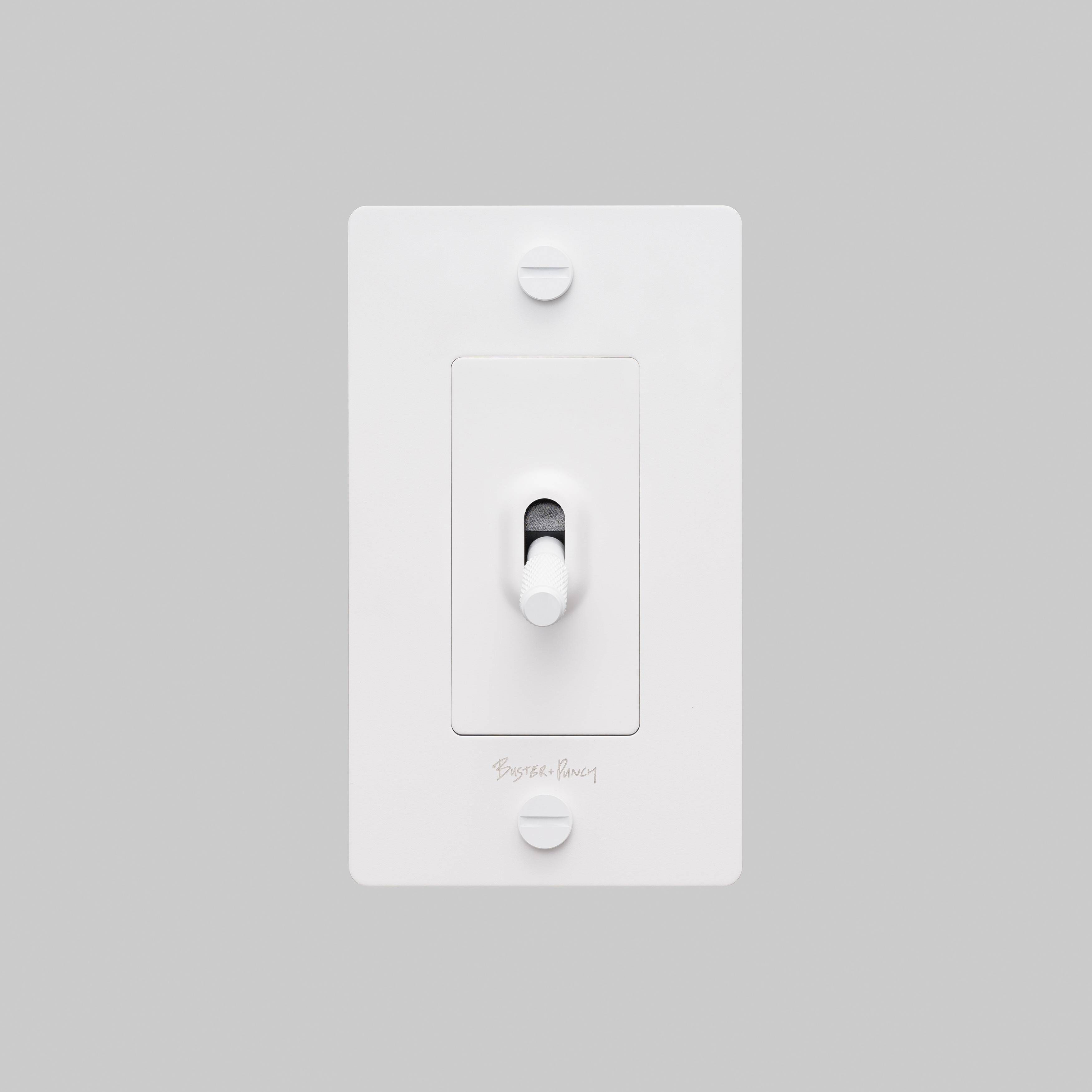 1G Toggle 120-277 White Light Switch