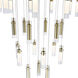 Olinda LED 33 inch Satin Gold Chandelier Ceiling Light