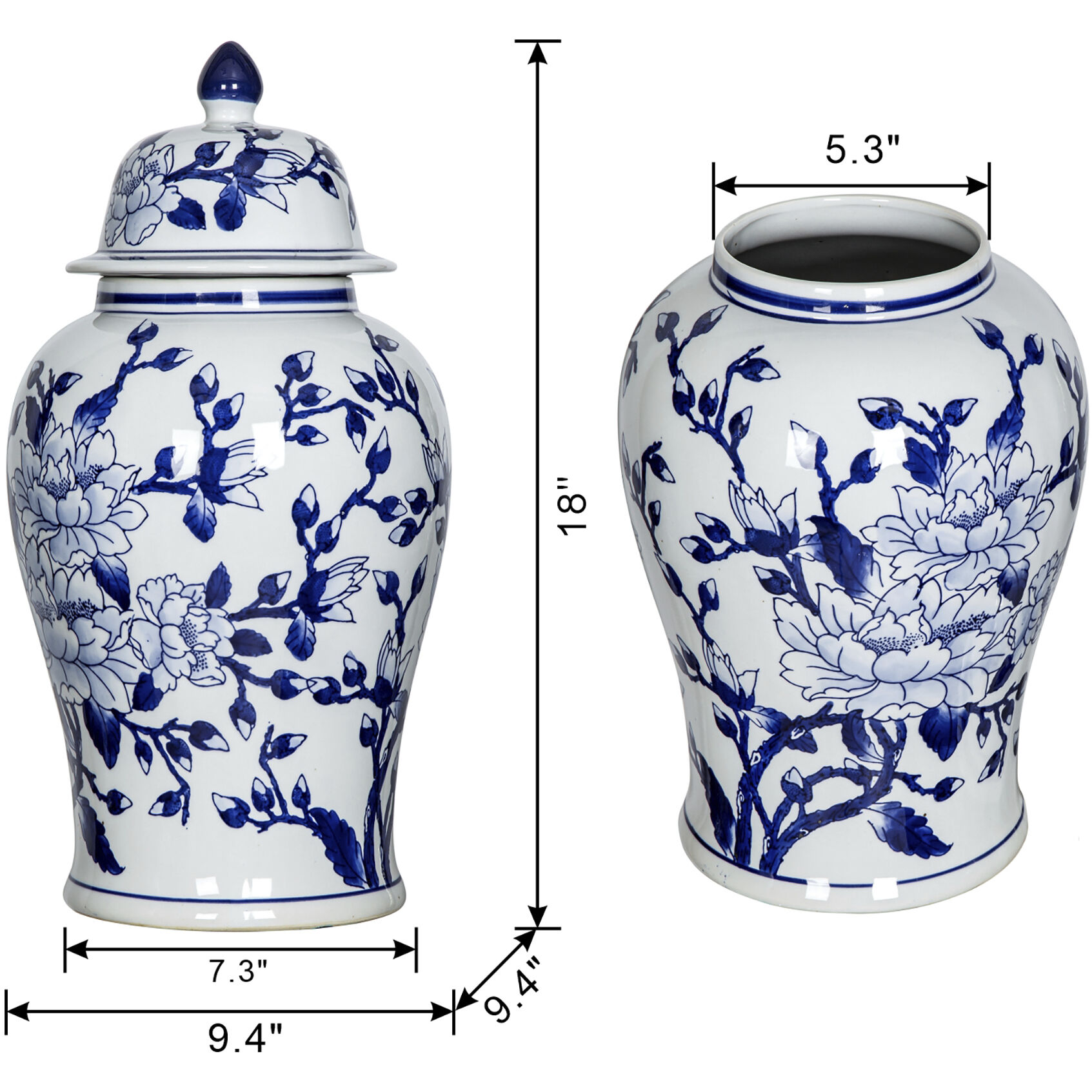 Magnolia 18 X 9.4 inch Jar