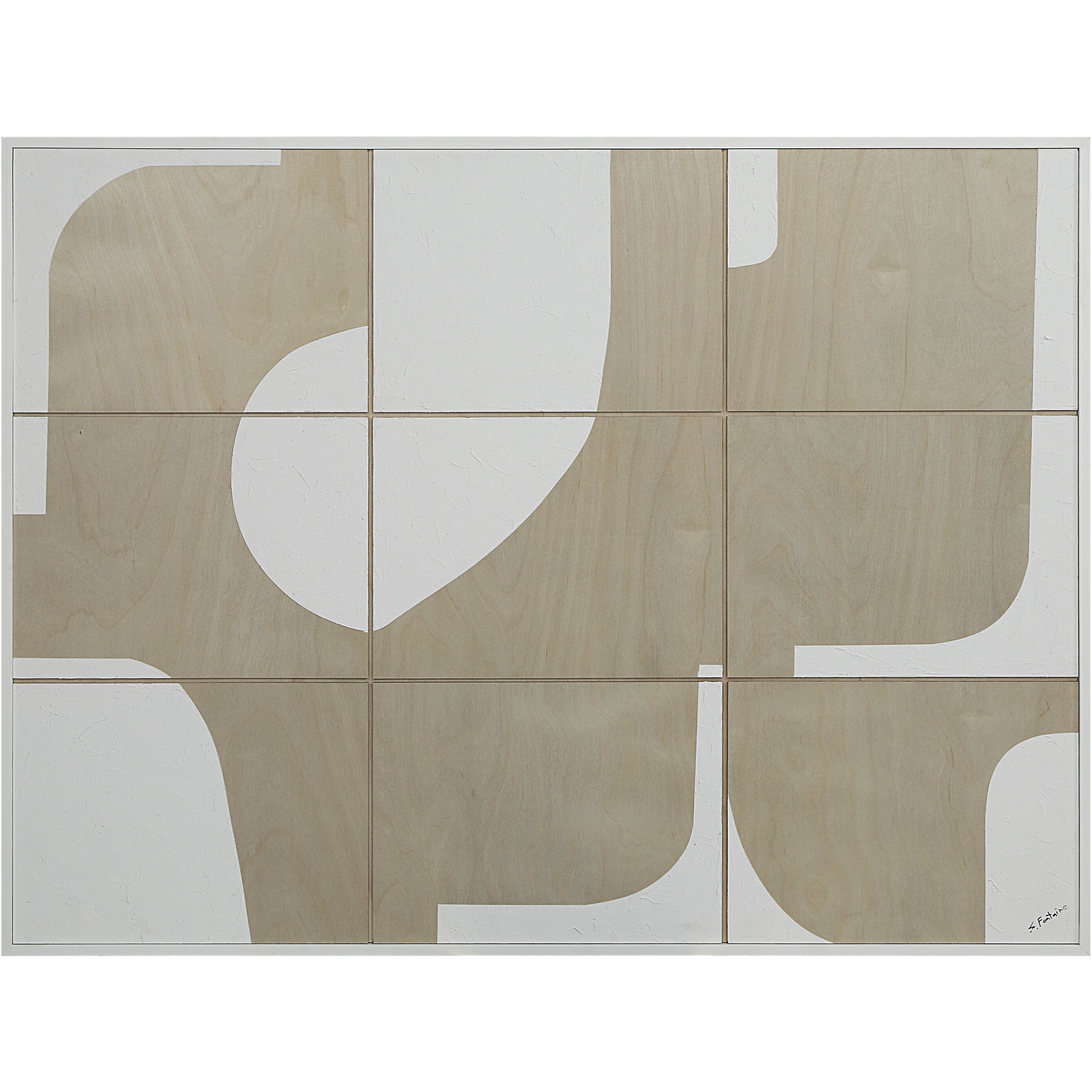 Erula Matte White Wall Art