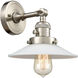 Franklin Restoration Halophane LED 9 inch Brushed Satin Nickel Sconce Wall Light, Franklin Restoration