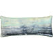 Tidewashed Crush 36 inch Coastal Blue Pillow in 36" x 14"