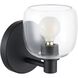 Valentina 1 Light 6.25 inch Matte Black Vanity Light Wall Light