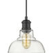 Yep Carver Pendant Ceiling Light in Matte Black, Vintage Milk Glass