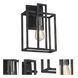 Lake 1 Light 8 inch Iron Black and Brushed Nickel Accents Wall Sconce Wall Light