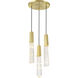 Drifting Droplets LED 11.63 inch Brushed Brass Pendant Ceiling Light