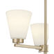 Strayhan 3 Light 18 inch Modern Gold Chandelier Ceiling Light