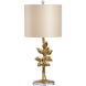 Wildwood 29 inch 100 watt Gold Leaf Table Lamp Portable Light