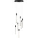 Celine LED 15.75 inch Black Chandelier Ceiling Light