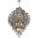 Addis 20 Light 31.5 inch Polished Chrome Chandelier Ceiling Light in Smoke