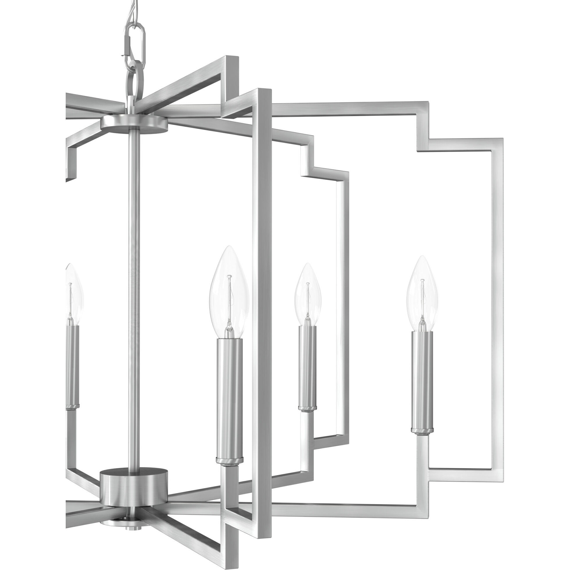 Zoanne 6 Light 30.25 inch Brushed Nickel Chandelier Ceiling Light