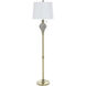 Rowan 63 inch 100 watt Ash and Gold and White Floor Lamp Portable Light