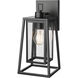 Denzell 1 Light 13.5 inch Powder Coated Black Outdoor Wall Sconce