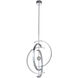 Anillo LED 21 inch Chrome Pendant Ceiling Light