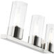 Carson 5 Light 40 inch Brushed Nickel Vanity Sconce Wall Light