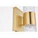 Vega LED 4.53 inch Gold Wall Sconce Wall Light