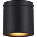 Fleur Oasis LED 6 inch Matte Black Flush Mount Ceiling Light