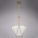 Burnett 3 Light 15.75 inch Muted Brass Pendant Ceiling Light