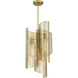 Hillbourne 3 Light 14 inch Warm Brass Pendant Ceiling Light