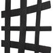 Gridlines Matte Black Wall Decor