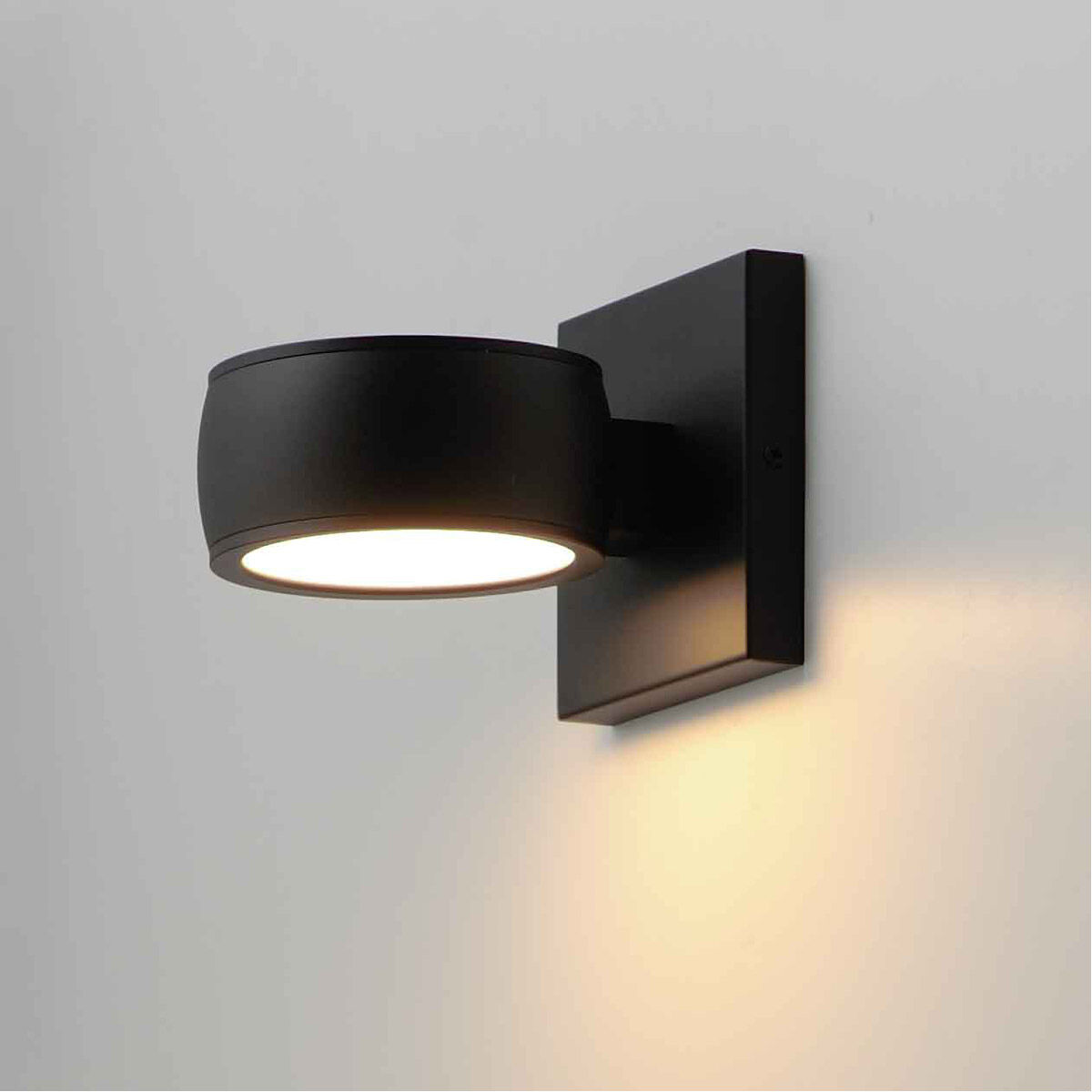 Modular LED 5 inch Black Outdoor Wall Sconce