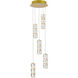 Polaris LED 12 inch Gold Pendant Ceiling Light