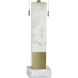 Cameron 35.75 inch 60.00 watt Alabaster and Brass and White Table Lamp Portable Light