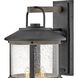 Estate Series Lakehouse Outdoor Wall Mount Lantern in Aged Zinc