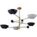 Canada 5 Light 32 inch Gold Chandelier Ceiling Light