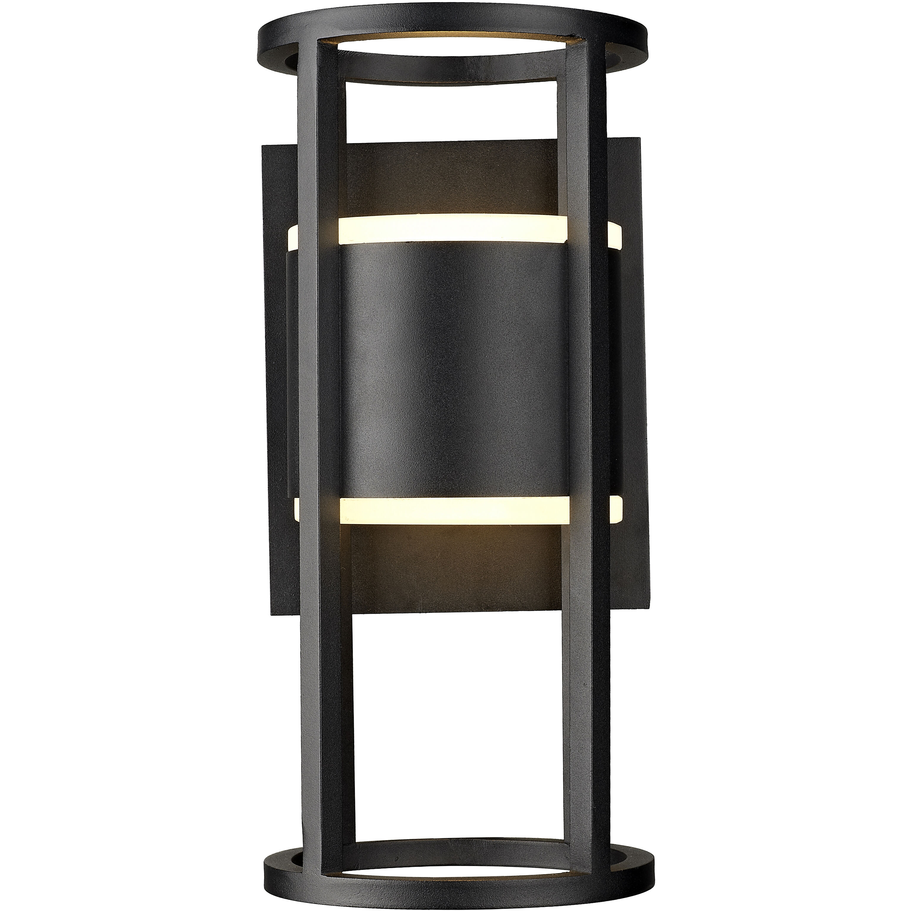 Luca LED 12 inch Black Outdoor Wall Light