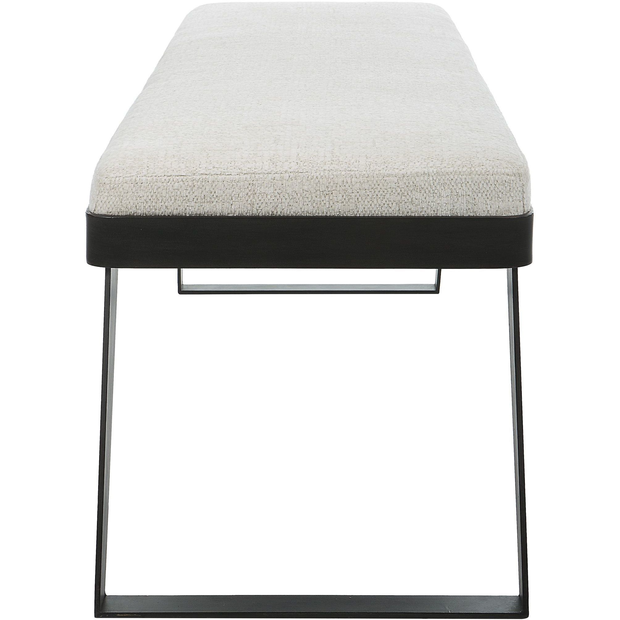 Hover Aged Black and White Bench