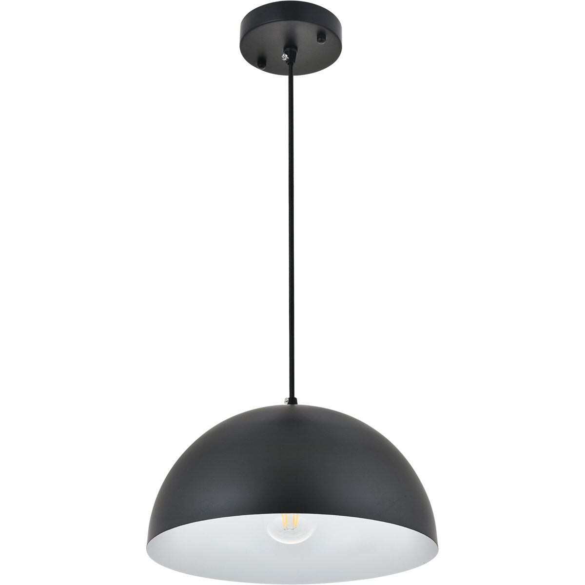 Scotland 1 Light 12 inch Black Pendant Ceiling Light
