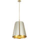 Peep Show 6 Light 16 inch Sunwashed Silver and Brushed Sienna Foyer Light Ceiling Light