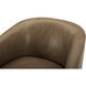 Oscy Brown Swivel Chair in Tan