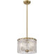 Glacier 3 Light 12.5 inch Modern Gold Pendant Ceiling Light