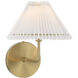 Stella 1 Light 9 inch Natural Brass Wall Sconce Wall Light