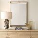 Ripoll 45.75 X 31.25 inch Antique Brass and Amber Acrylic Mirror