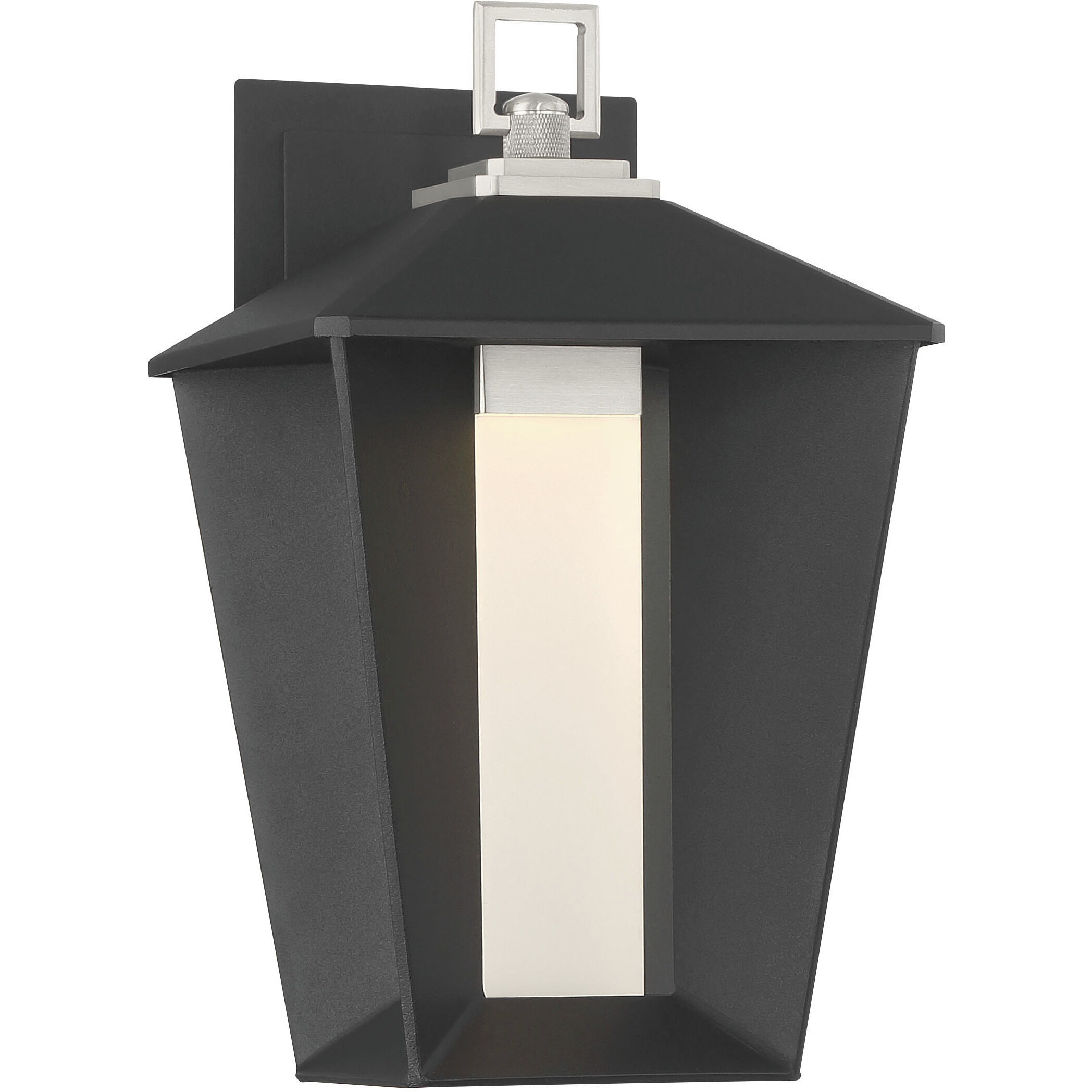 Andson LED 12.75 inch Satin Nickel-Sand Black Mix Outdoor Wall Sconce