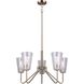 Everly 5 Light 25 inch Gold Chandelier Ceiling Light