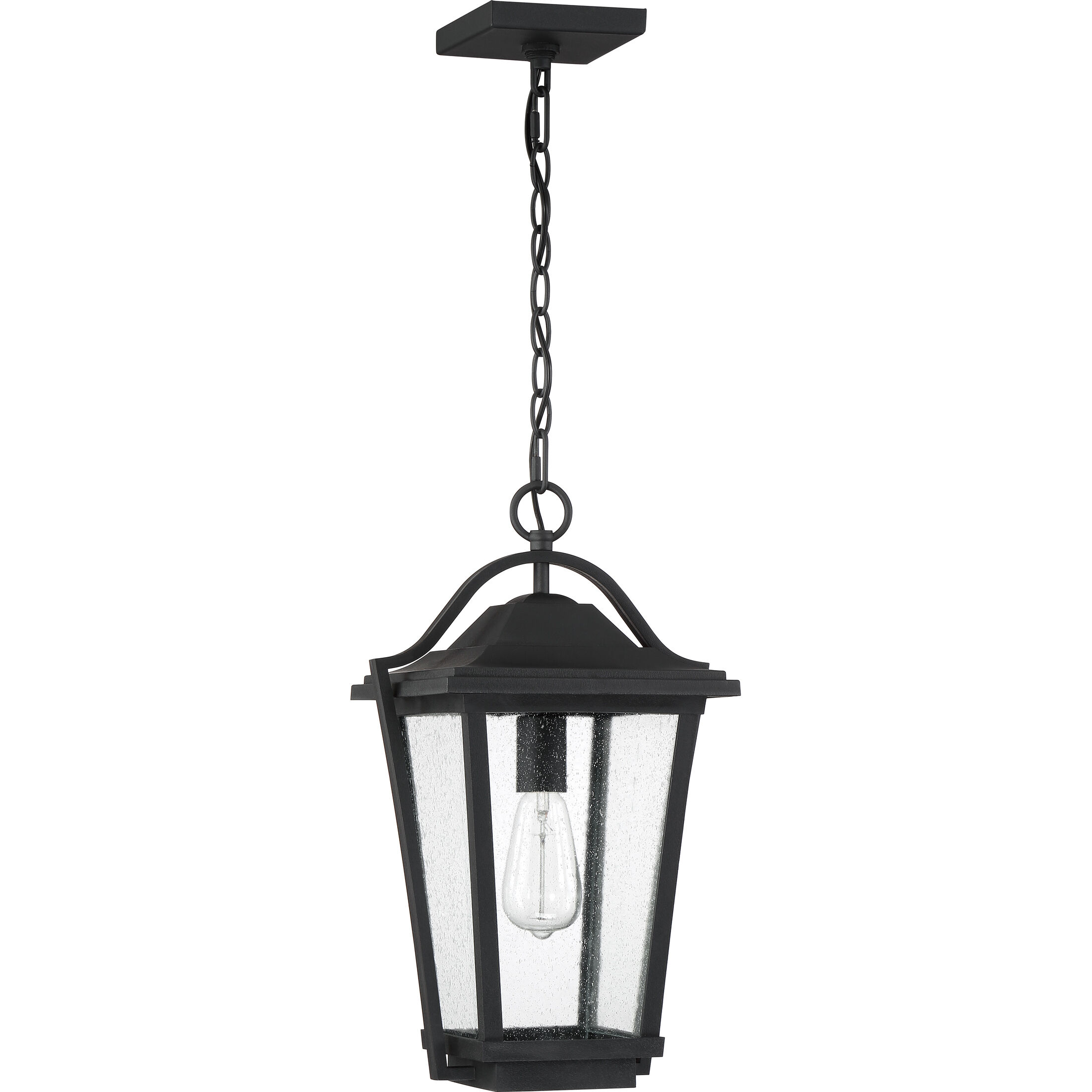 Darius 1 Light 11 inch Earth Black Outdoor Hanging Lantern