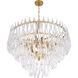 Glassara 15 Light 39.75 inch Legacy Brass Pendant Ceiling Light