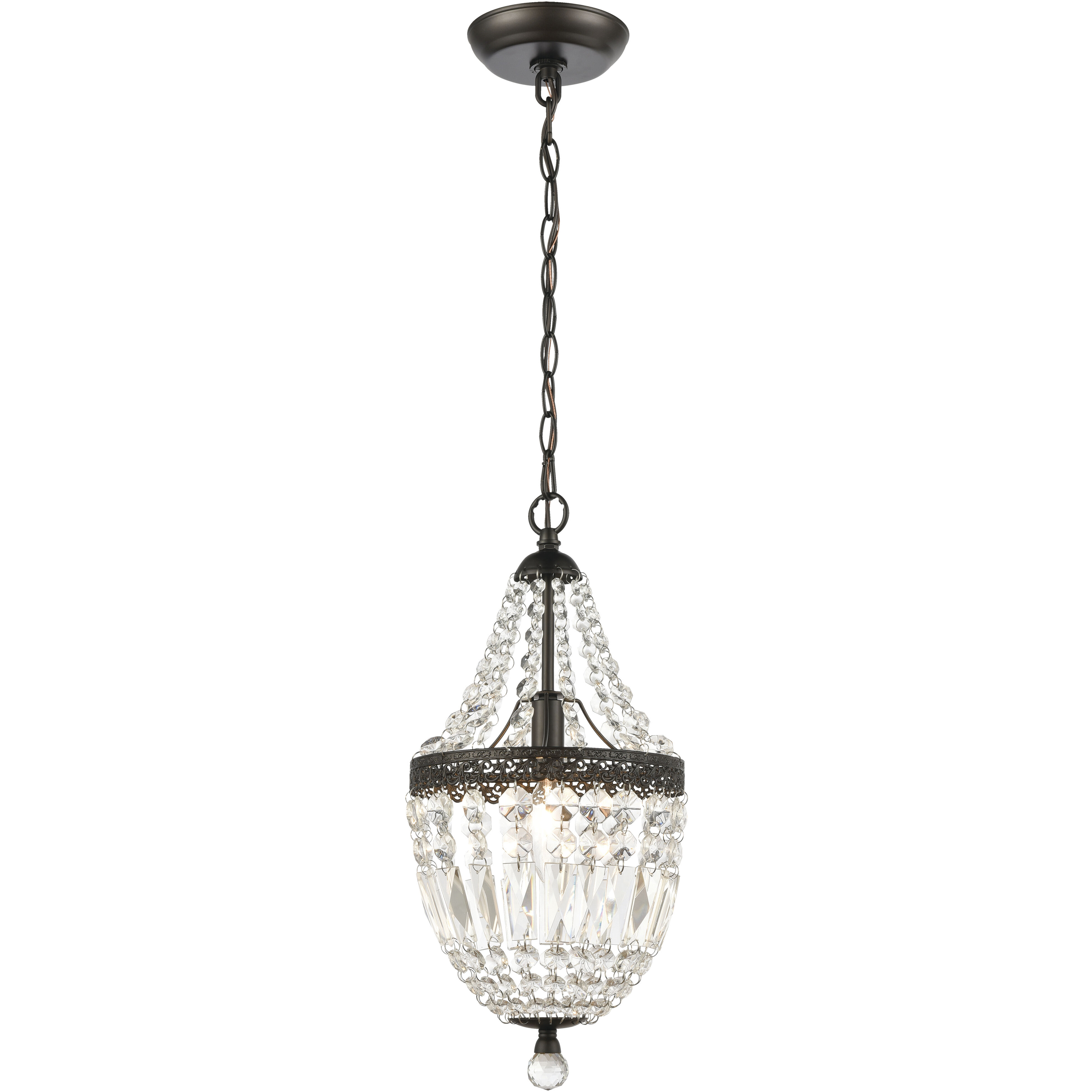 Morley 1 Light 8.25 inch Dark Bronze Mini Pendant Ceiling Light