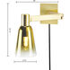 Audrey 4.75 inch Satin Brass Swingarm Sconce Wall Light